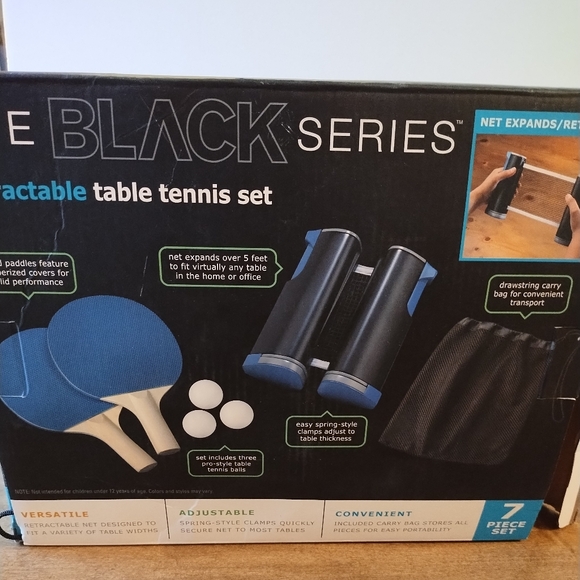 NWT retractable table tennis set - Picture 2 of 3